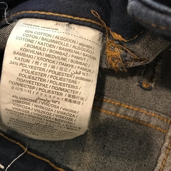 Mango Jane Straight Leg Skinny Dark Wash Jeans size 4 - Picture 13 of 13